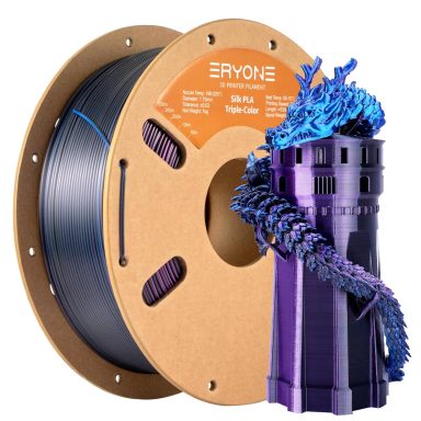 Triple Silk Blue Purple Black
