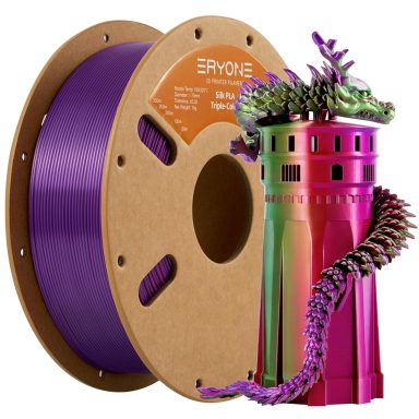 Triple Silk Red Purple Green