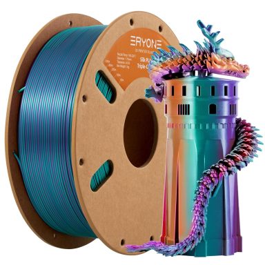 Triple Silk Purple, Blue Purple & Burnt Orange